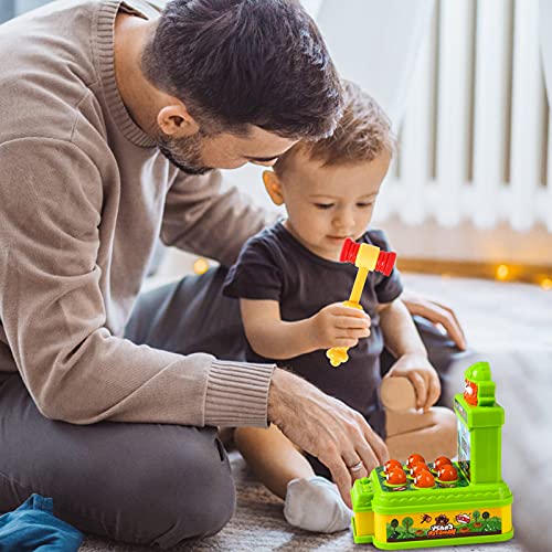 FORMIZON Mini Juego Arcade Juego de Golpear, Clásico Mole Game con Luz Musical y 1 Martillos, Juguete de Martillo Juguetes de Desarrollo, Juguetes de Desarrollo para Niños Niñas