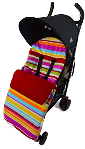 Forro polar saco/Cosy Toes Compatible con Buzz silla de paseo Quinny Moodd Mura Zapp Candy rojo