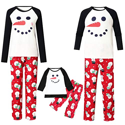 Fossen MuRope Pijamas Navideños Familiars a Juego, Pijama Mujer Invierno Hombre Entero Niña Niño Bebe - Pijama Navidad Familia Baratos Reno