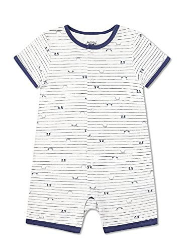 Froerley Pelele Bebé Niño Verano, Bodies Bebe Manga Corta, Ropa Bebe Niño 0-3 Meses, Mono Bebe Pijama Niños (2 pcs)