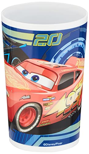 Fun House 005514 Disney Cars Vidrio para niños Polipropileno Azul 10 x 0,025 x 6,5 cm