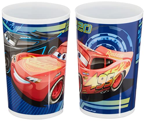 Fun House 005514 Disney Cars Vidrio para niños Polipropileno Azul 10 x 0,025 x 6,5 cm