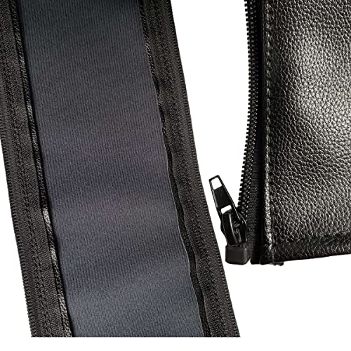 Funda de piel sintética para cochecito de bebé, compatible con Stokke Xplory V4/V5, funda extraíble con asa de cochecito con apertura de cremallera, resistente al polvo, repelente al agua (negro)