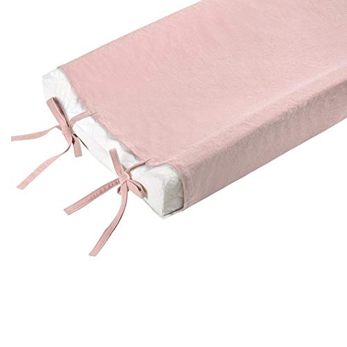 Funda para cambiador de bebé para niñas y niños, cubierta suave y transpirable para cambiador de bebé recién nacido para colchón para cambiar pañales(Rosado)