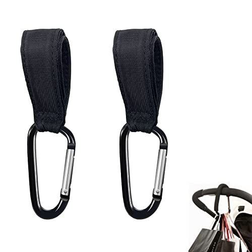 Ganchos Carro Bebé, Ganchos Multiusos, Colgador Bolso Carrito Bebe, Mosqueton Carro Bebe, Pack de 2, para Sillita, Cochecito o Silla de Ruedas