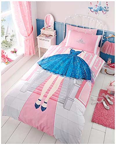 GC GAVENO CAVAILIA Kids Mix Bedding Set Funda de edredón para niños, Suave y acogedora, fácil Cuidado, Estampado de polialgodón, Juego de Cama, Princesa, Suelto