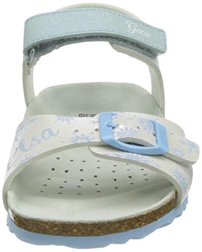 Geox J Adriel Girl C, Sandalia Niñas, White Sky, 26 EU