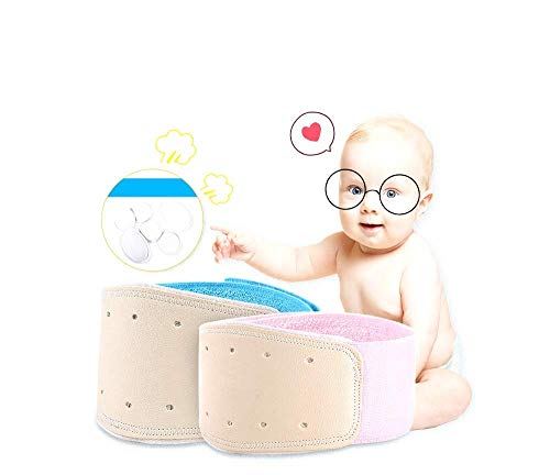 GHzzY Cinturón de la Hernia Umbilical del bebé - Braguita para el Ombligo del bebé - Carpeta Abdominal Infantil para la Fisioterapia de la Hernia Infantil - para niños de 0 a 2 años,Blue