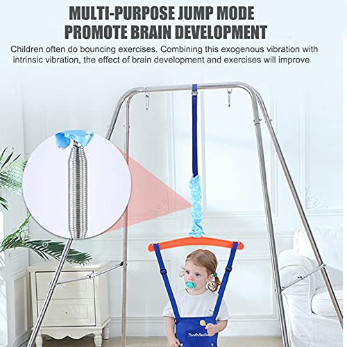 Gidenfly Jumper de columpio para puerta de bebé, jumper y entrenador de castillo hinchable con abrazadera para puerta, correa ajustable, hamaca para niños pequeños