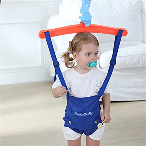 Gidenfly Jumper de columpio para puerta de bebé, jumper y entrenador de castillo hinchable con abrazadera para puerta, correa ajustable, hamaca para niños pequeños