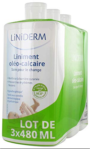 Gilbert Liniderm Oil-Limestone Liniment - 3 X 480 Ml