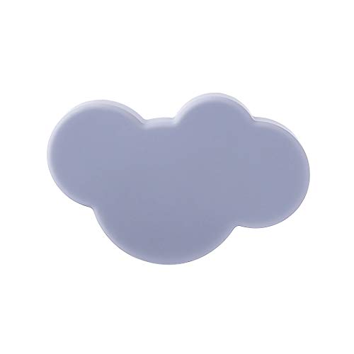 GODNECE Juego de 10 pomos para muebles y cajones infantiles, diseño de nube, color gris