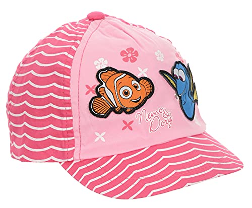 Gorra de bebé para niñas, niños y niñas de Disney Nemo y Dory, color rosa y azul de 9 a 36 meses, rosa, 48