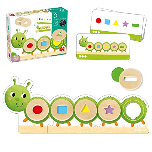 Goula- Oli shapes & color - Juguete educativo de habilidad mental para aprender formas y colores para niños a partir de 2 años