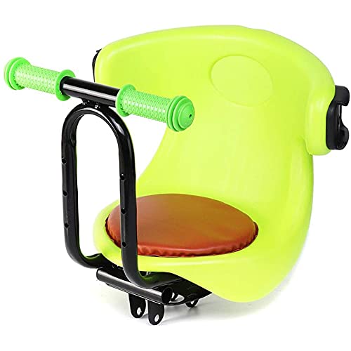 Guhih Asiento De Bicicleta para Niños Montado En La Parte Delantera, Asiento De Bicicleta para Niños Delantero Plegable De Bicicleta De Montaña para Bicicleta De Montaña Bicicleta Recreativa,Verde