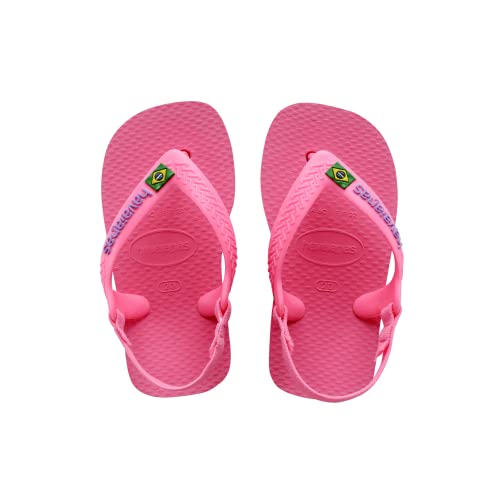 Havaianas Brasil Logo II, Sandalias Unisex bebé, Crystal Rose, 23/24 EU