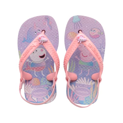 Havaianas Peppa Pig, Chanclas, para Unisex bebé, Lila Tranquila, 23/24 EU