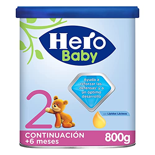 Hero Baby Leche 2 - Para niños de hasta 12 meses, Paquete de 6 x 800 g