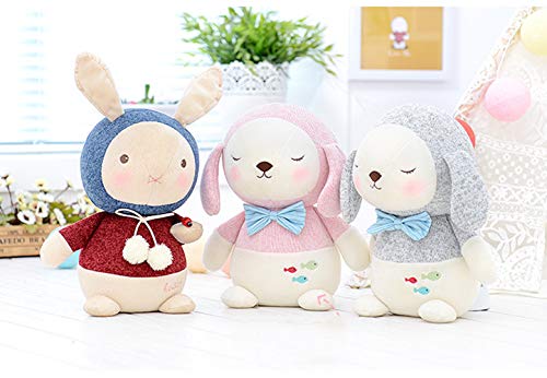 HIL Pequeño 6'' Muñeca Conejito Con Sombrero Juguetes De Peluche Muñeca De Conejo De Dibujos Animados Adornos De Decoración Del Hogar Juguetes De Los Niños Muñeco De Peluche Apto Para Abrazos,Gris