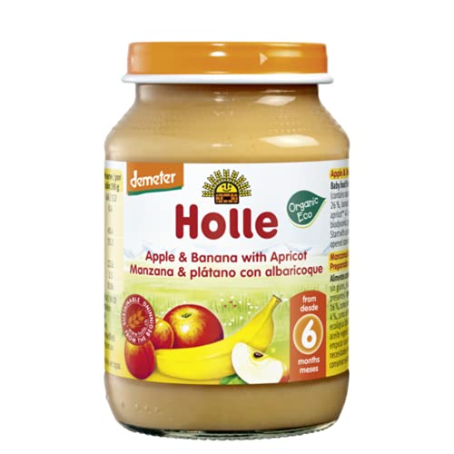 Holle Potito de Frutas Manzana, Plátano y Albaricoque (+ 6 meses) - 190 gr