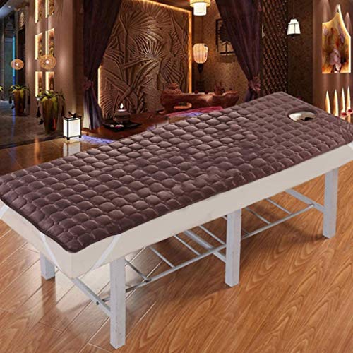 huan Espesar salón de Belleza Protector de colchón Parte Inferior Antideslizante del colchón Tatami con Elastic Band B Agujero Plegable Colchón (Color : Marrón, Size : 60cmX180CM)