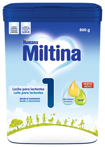 Humana MILTINA 1, Leche infantil para lactantes desde el nacimiento - Fórmula para bebés de 0 - 6 meses -800g