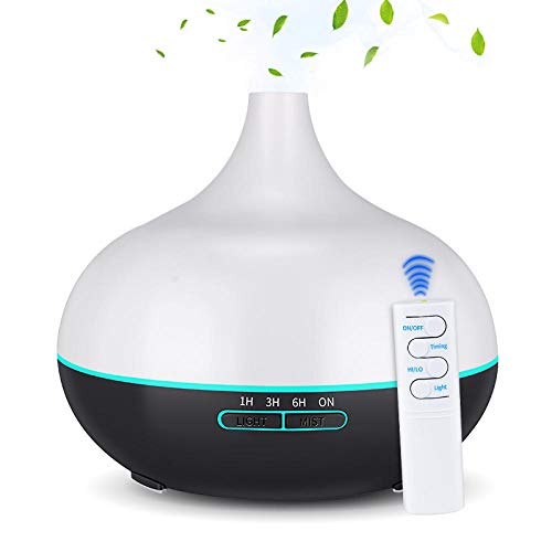 Humidificadores Aceites Esenciales 550Ml Usb Difusor De Aceite Aromático Humidificador Eléctrico De Madera Con Control Remoto Humidificador Ultrasónico De Aire Vaporizador De Aromaterapia Fabricante