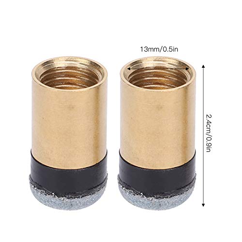 Indwort Puntas de Taco de Billar, Puntas de Taco de Billar Fuertes con 2 Tamaños Diferentes para Reemplazo de Palos de Bolas(13MM)