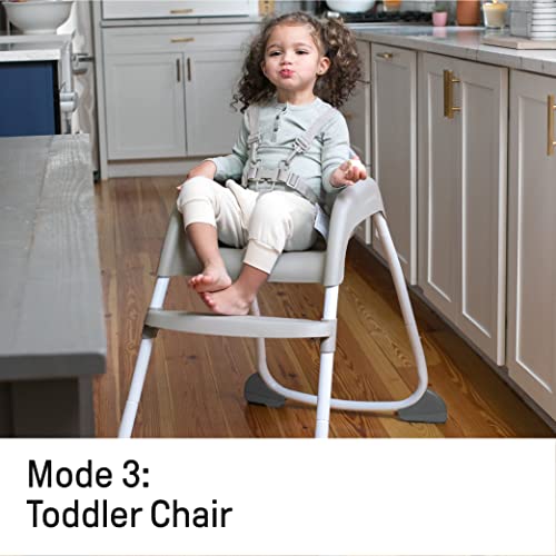 Ingenuity - Trona de Bebe Evolutiva Trío 3 en 1 Flora el Unicornio - Silla y Asiento Elevador para Niños, bandeja Extraíble, Fácil de Limpiar, Arnés de 5 Puntos, hasta 22kg, a partir de 6 Meses