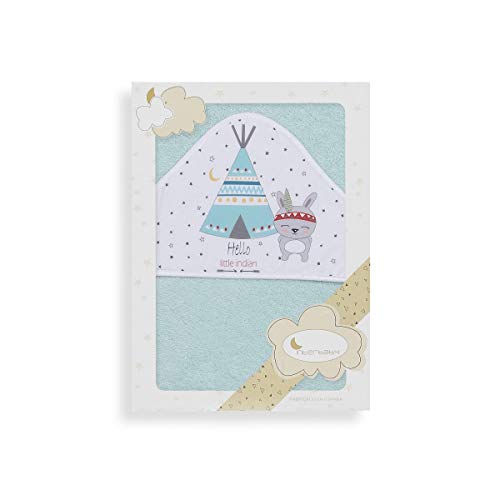 Interbaby 01202-03 - Capa de baño TIPI OSO verde, unisex