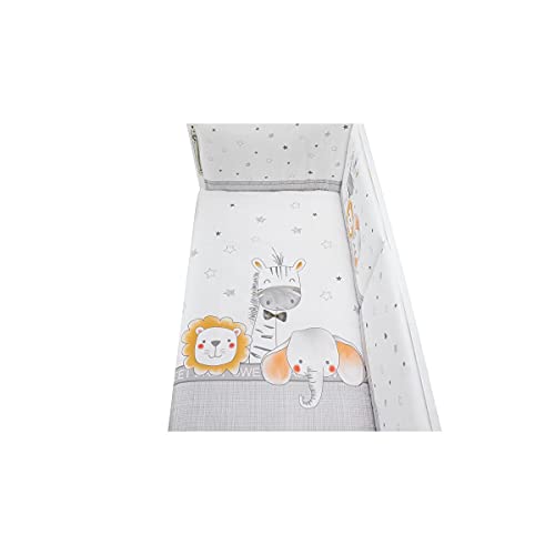 Interbaby Set Baúl Y Coordinado De Funda Nórdica Y Chichonera Animales Para, B92654, Varios, Cuna