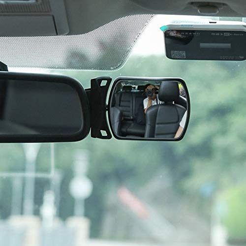 iSpchen Espejo Retrovisor Espejo de Coche Para Bebé Inastillable, 360 ° Giratorio Espejo Retrovisor de Coche Espejo de Asiento de Coche Espejo Retrovisor de Coche Para Observación de Bebés y Niños