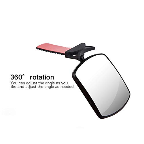 iSpchen Espejo Retrovisor Espejo de Coche Para Bebé Inastillable, 360 ° Giratorio Espejo Retrovisor de Coche Espejo de Asiento de Coche Espejo Retrovisor de Coche Para Observación de Bebés y Niños