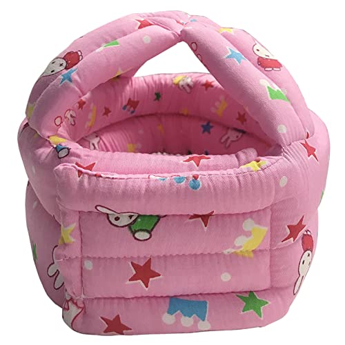 IULONEE Baby Helmet Sombrero Gorra Bebé Antigolpes para Proteger Cabeza Aprender Gatear Andar Caminar Casco Protector (Conejo Rosa)