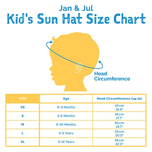 Jan & Jul Baby Boy Cotton Sun Hat 50 UPF, Adjustable Good Fit, Stay-on Tie (S: 0-6m, Dino)