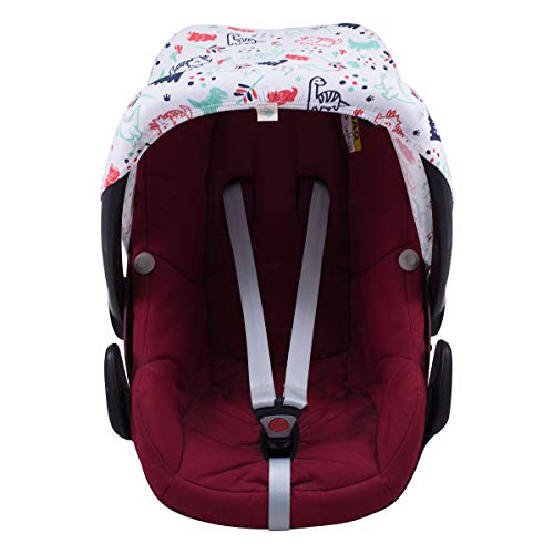 JANABEBE Capota compatible con Maxi-Cosi Pebble Bebe Confort (DINO PARTY)