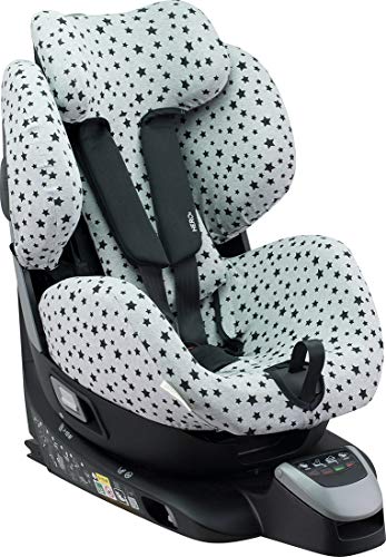 JANABEBE Funda para RECARO Zero, i-Size, Recaro Optiafix (Black Star)