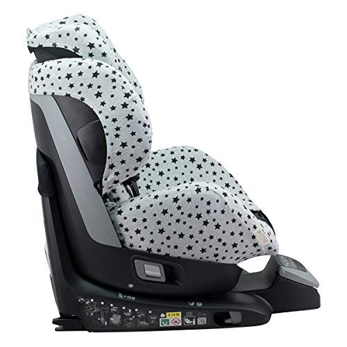 JANABEBE Funda para RECARO Zero, i-Size, Recaro Optiafix (Black Star)