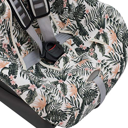 JANABEBE Funda Universal para Silla de Coche Grupo 1-2-3 (African Sunset, Universal sin Cabezal)