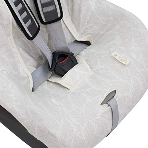 JANABEBE Funda Universal para Silla de Coche Grupo 1-2-3 (Bloom, Universal sin Cabezal)