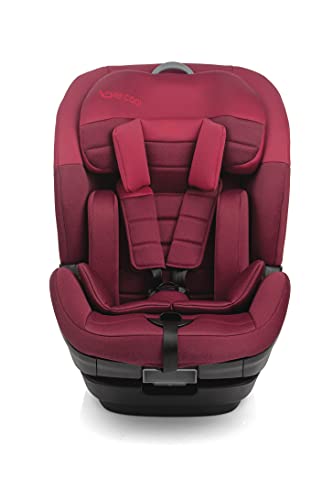 Jané Be Cool Vulcano, Silla de Coche I-size, de 76 a 150 cm, con Isofix y Top Tether, 4 Posiciones Reclinado, Incluye Reductor, Cherry