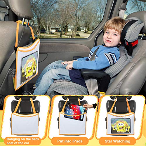 Jojoin Mesa Coche para Niños, Tablero Impermeable del Coche, Mesa para Niños en la Asiento de Coche, Bandeja para Coche, Cochecito, Avión - 5 Papel de Dibujo, 6 Pluma de Color ect. (B)