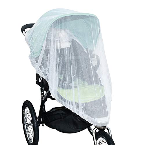 Jolik (paquete de 2) mosquitera para sillas de coche, cunas para asientos de coche, tamaño universal, mosquitera de alta densidad para cochecito