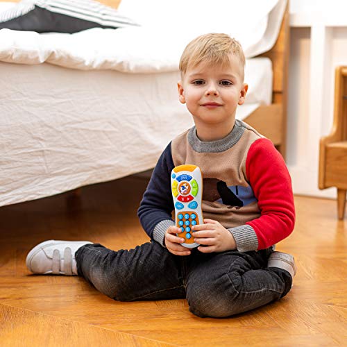 JOYIN Juguetes de Teléfonos Inteligentes para Bebés, Teléfono de Bebé con Control Remoto con Música.