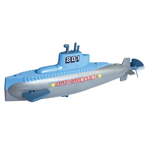 JTLB Clockwork Submarine Clockwork Submarine RC Mini Warship Clockwork para niños Juguetes acuáticos para niños Piscina Baño Ducha Juguetes