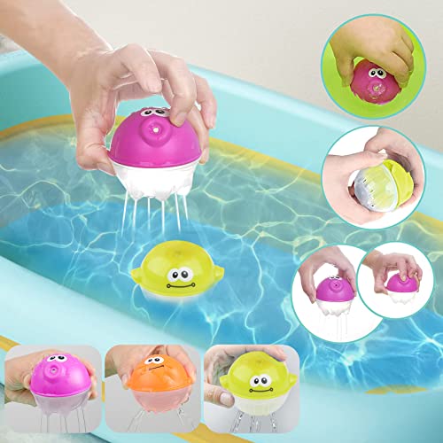 Juguetes de Bañera para Bebés Juguetes de Baño Juguetes de Piscina para Niños Juguetes Educativos para Bañera Animales Marinos Redes de Pesca Juego de Ducha Juguetes de Baño Flotantes para Bebés