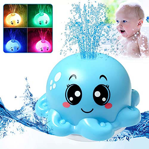 Juguetes de Baño, Juguetes Niños para Bebe 6-12 Meses 1 2 3 4 Años, Pulpo Agua Piscina Juguetes Regalos Baby Bath Toys (Rosado)