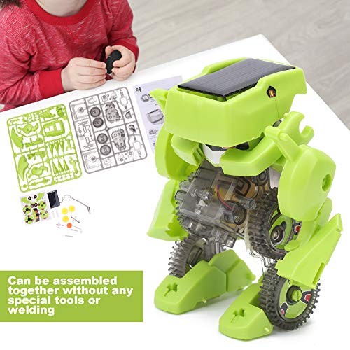 Juguetes para niños, kit de construcción de robots solares, regalos divertidos, opción ideal, regalo significativo para niños mayores de 8 años((green))