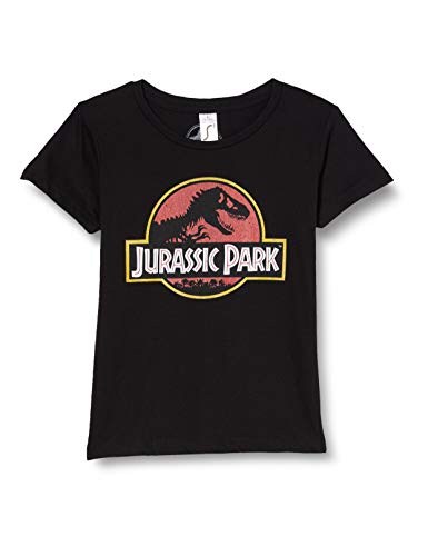 Jurassic Park Bojupamts001 Camiseta, Negro, 128 para Niños