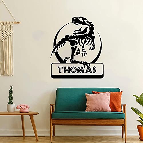 Jurassic Tyrannosaurus dinosaurio pegatina de pared vinilo decoración del hogar habitación de niños chico pegatinas de pared Mural A5 42x49cm